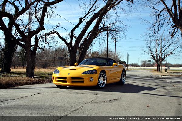 The Dodge Viper SRT10 Convertible sprints from zero to sixty in 4 seconds