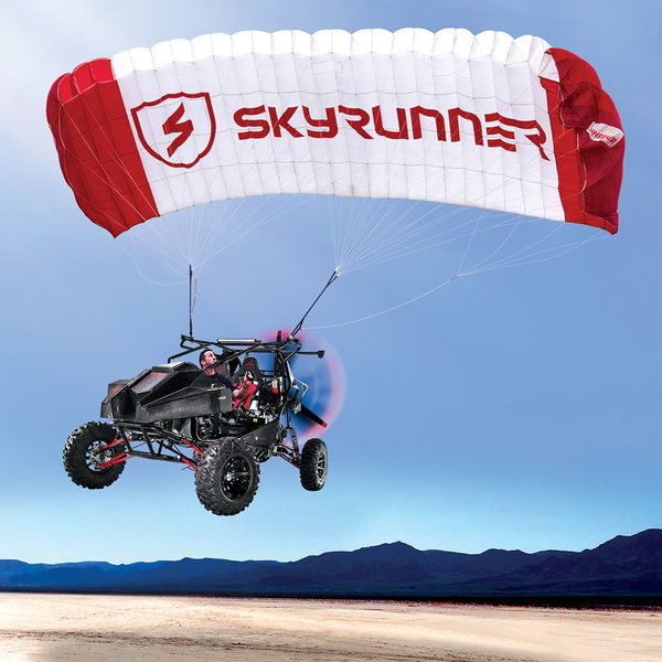 The SkyRunner Flying Car Chosen for the Cover of the 2017 Hammacher Schlemmer Holiday Catalog