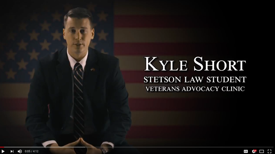 Stetson’s Veterans Advocacy Clinic Honored for Feature Video Depicting its Work to Help a Marine Veteran and Spouse Obtain Long-awaited Benefits