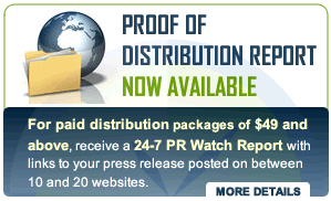 Press Release Distribution Report
