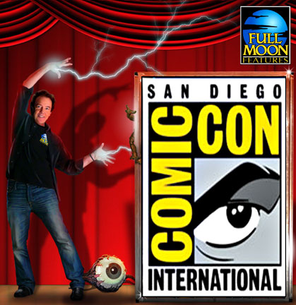 Charles Band And Full Moon Frighten Comic Con In San Diego Legendary Indie Producer Brings The Horrific Sci Fi Fantasy World Of Full Moon Features To Booth 4013 With Puppet Master Evil
