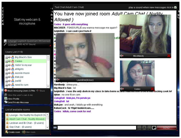 Our adult webcam chat rooms are normally packed with people looking for gre...