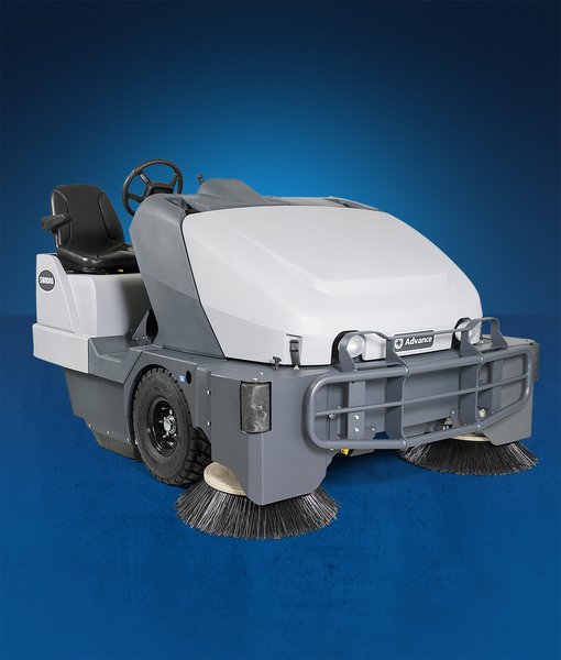 Advance SW8000 Rider Sweeper Provides Superior Dust Control for Indoor