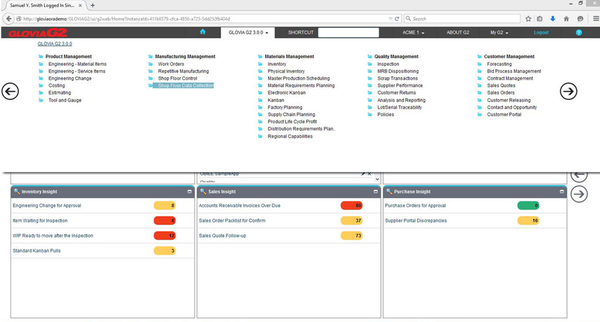 Glovia International Announces Release Of Manufacturing ERP Software 