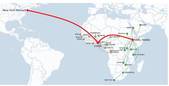 Ethiopian Airlines To Launch Flights To New York Newark Ethiopian Airlines Route Map 2022