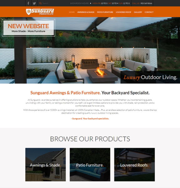 Backyard Specialists Sunguard Awnings Is Updating Their Website