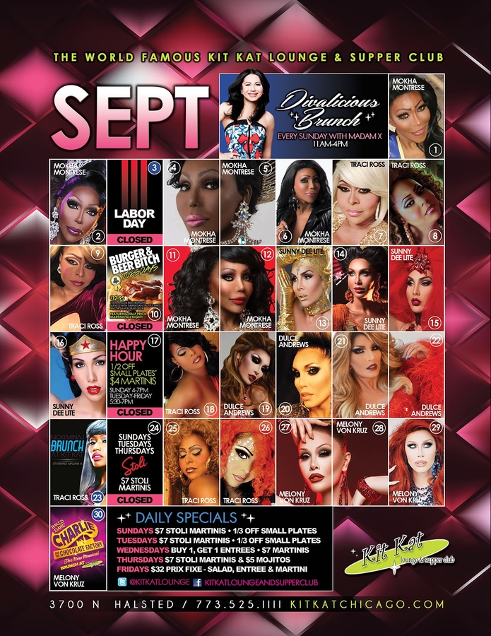 Kit Kat Lounge & Supper Club Labor Day Weekend, New Menu, New