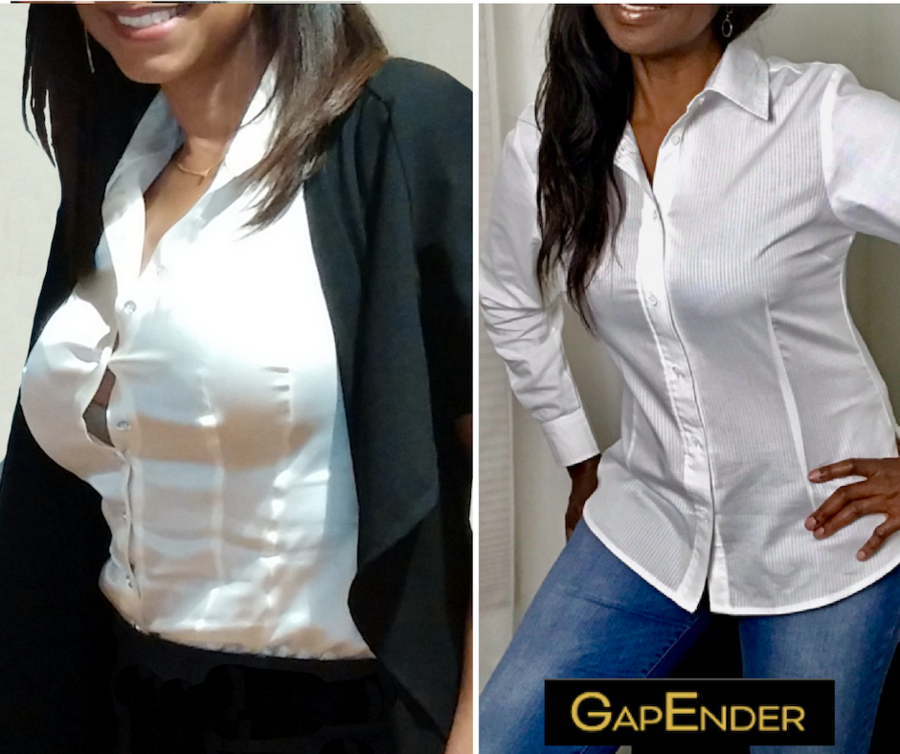 Boob Gaps are a Professional Woman's Nightmare - GapEnder's Innovative  Product has the Solution!