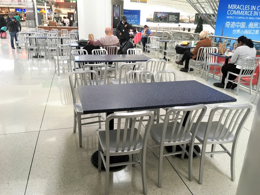 Equip Inc Supplies Food Court Furniture for JFK International Airport