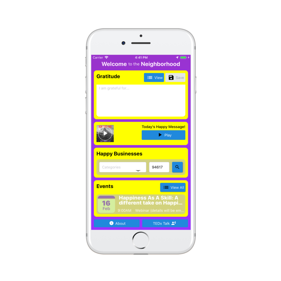 The Happy Neighborhood Project Launches the Happy Neighborhood App