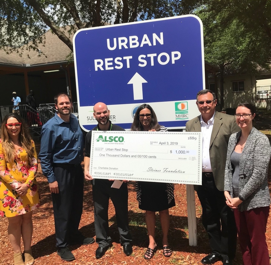 Alsco Jacksonville Donates to Urban Rest Stop