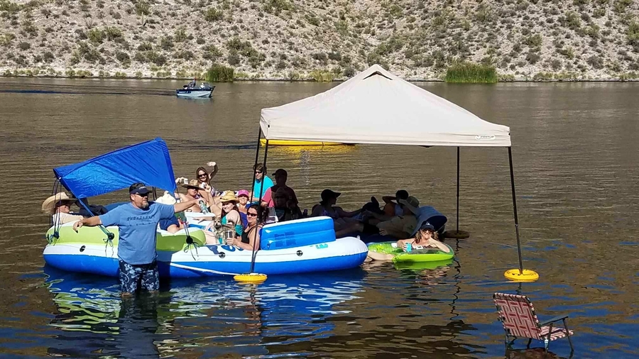 Announcing the World's First and Only Water Shade Canopy Float Kit 