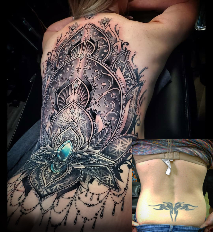Cover up tattoos can also be great as this tattoo was a journey of lines  and shapes sometimes shapes speak too a geometric tattoo  Instagram