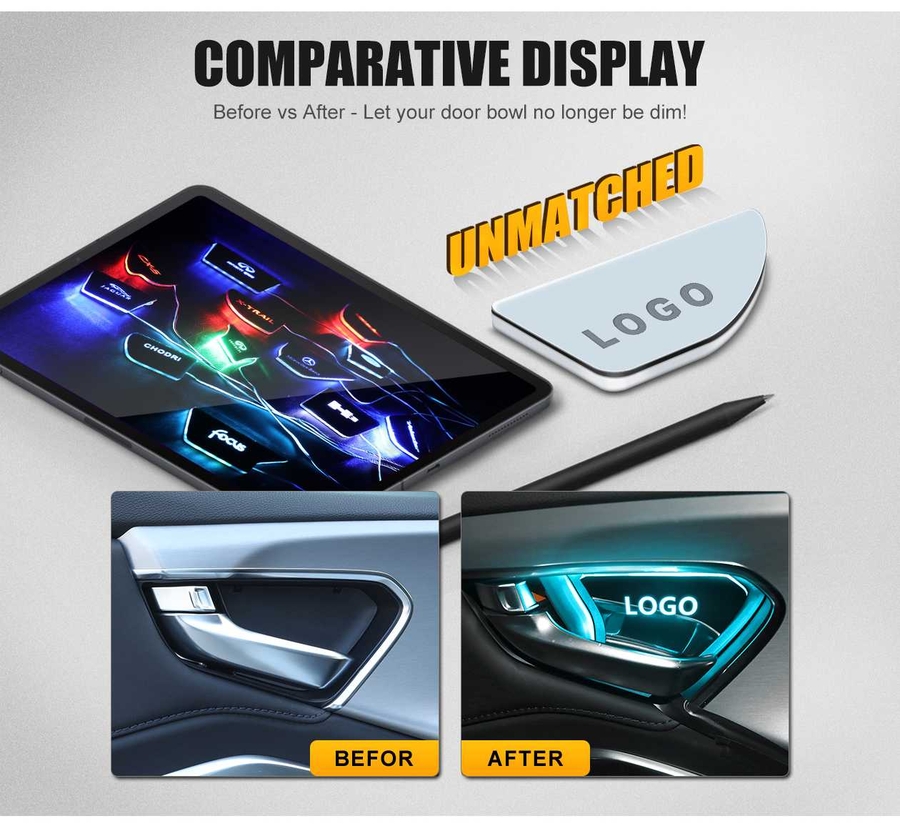 Aoonuauto LED Door Handle Lights Best Car Accessory in 2022