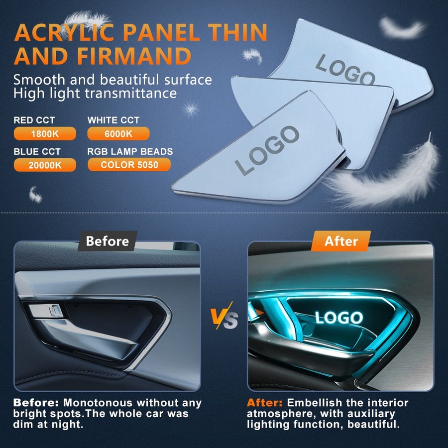 Aoonuauto LED Door Handle Lights Best Car Accessory in 2022