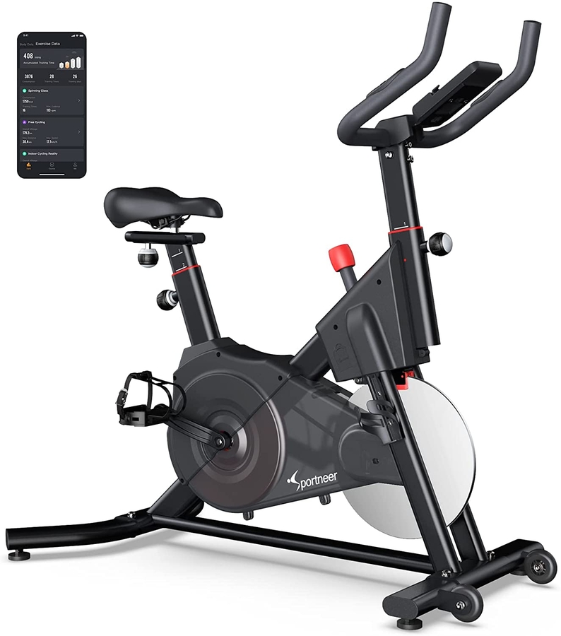 Sportneer Indoor Bike Trainer Stand – Foldable For 26-28" & 700c Wheels