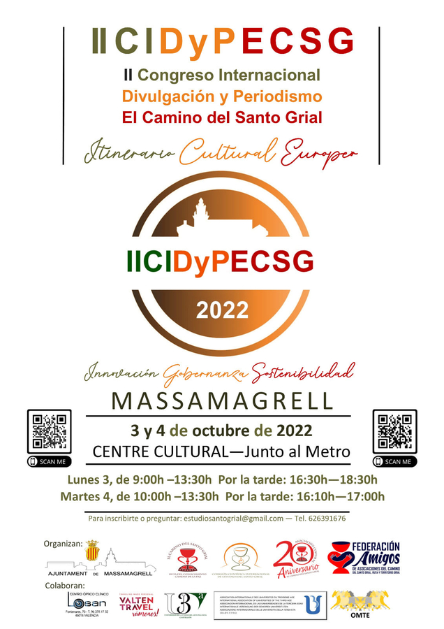 Massamagrell will hold the 2nd International Congress on The Way of the  Holy Grail 2022