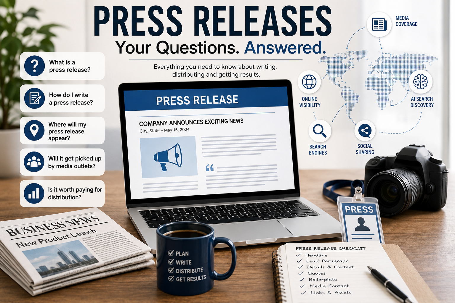 Most common press release questions