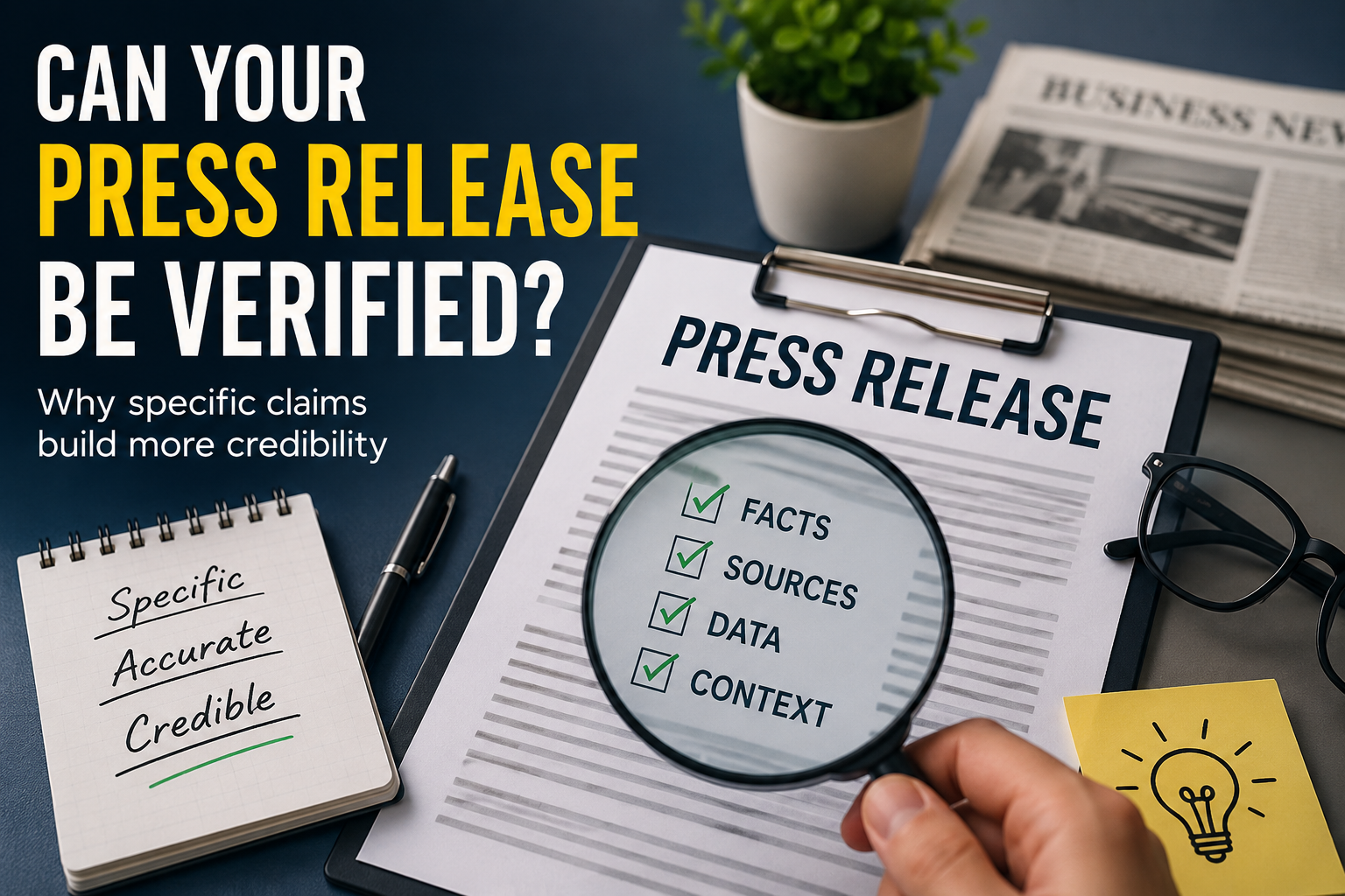 Can Your Press Release Be Verified?