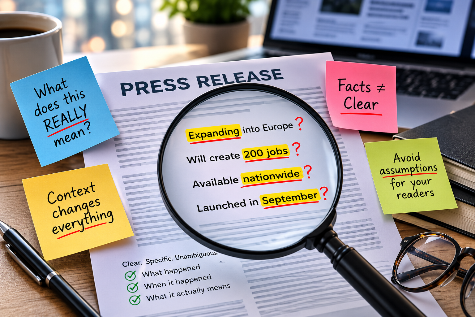 Clear versus ambiguous press release messaging and the risk of misunderstanding