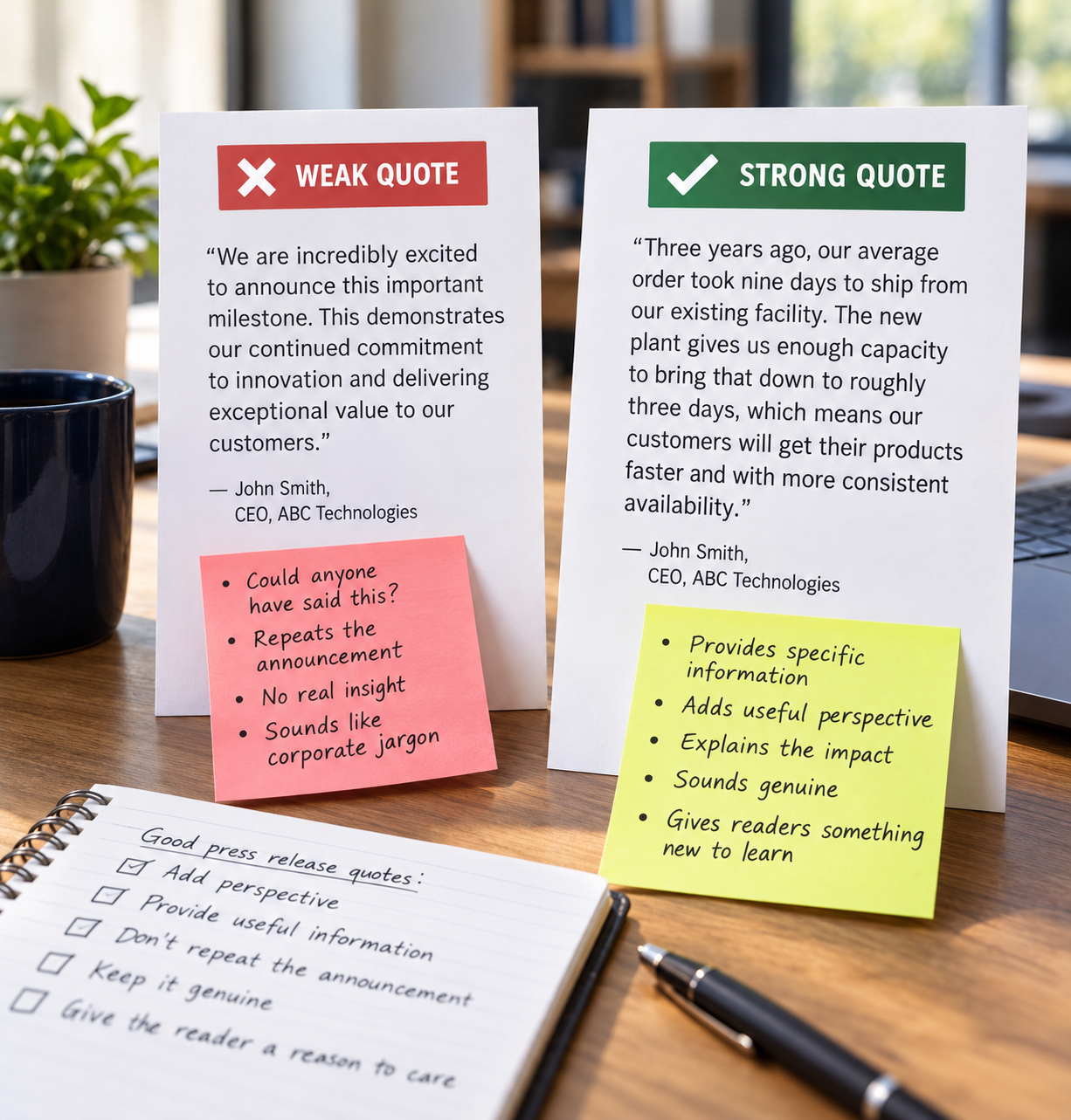How to Write Better Press Release Quotes