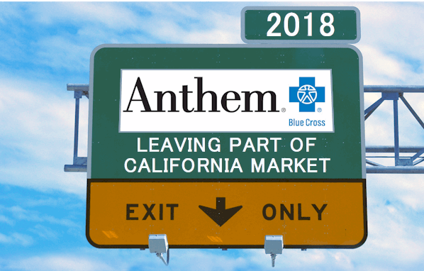 Anthem Blue Cross To Leave Part of California Individual Market In 2018