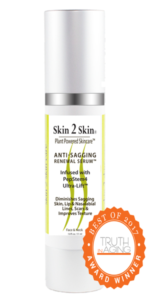 Skin 2 Skin’s Anti-Sagging Renewal Serum Awarded Best for Sagging Skin