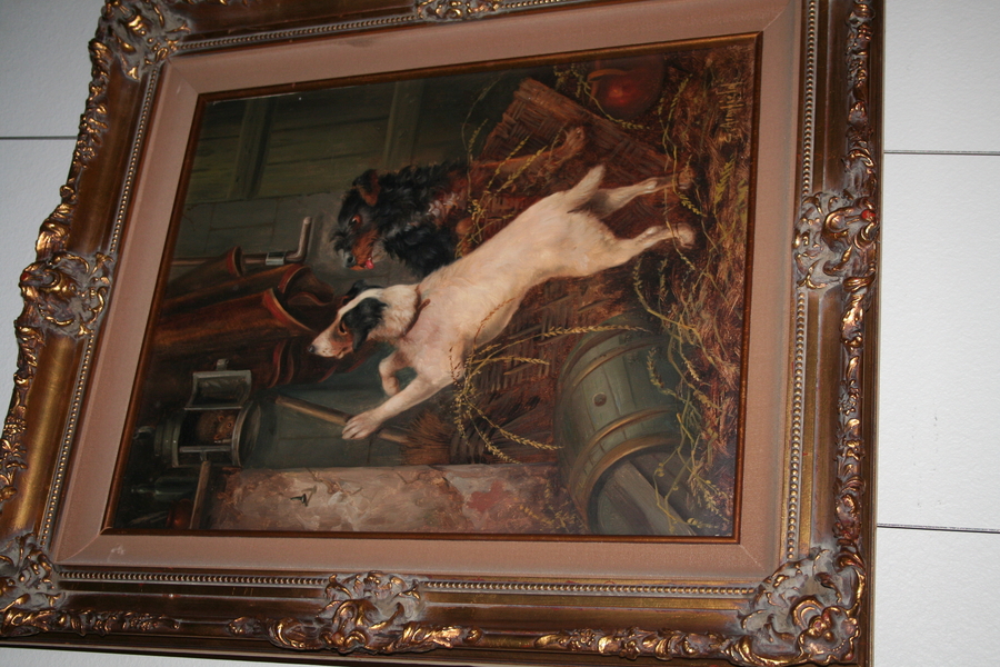 Exhibition Dedicated to Dog Paintings and Antiques Features “Trapped” by Edwin Armfield at the DFW Elite Toy Museum in Haltom City