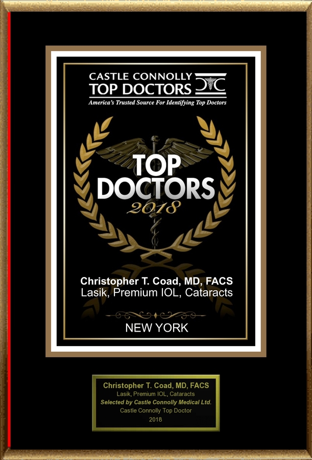 Dr. Christopher T. Coad, MD, FACS is Recognized Among Castle Connolly Top Doctors® for New York, NY Region in 2018