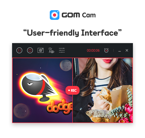 Become a YouTuber. Smart Video Recorder “GOM Cam”