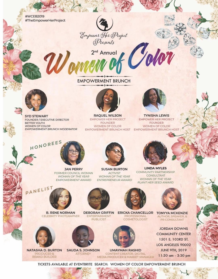 Founders Raquel Wilson & Tynisha Lewis Of The Empower Her Project To Present The 2nd Annual Women of Color Empowerment Brunch (WCEB)