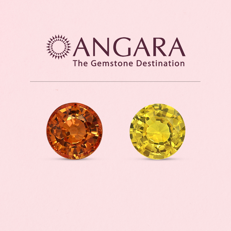 Angara.com Introduces Orange & Yellow Sapphire Jewelry
