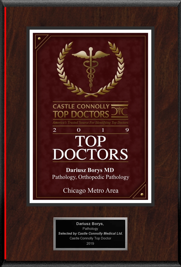 Dr. Dariusz Borys is Recognized Among Castle Connolly Top Doctors® for Chicago, IL Region in 2019