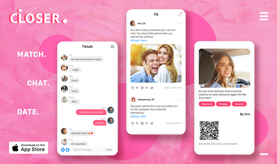 Closer – Real Free Dating App, No Paywall in Love