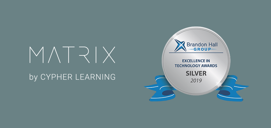 MATRIX LMS selected as a Silver Winner for the Brandon Hall Excellence Awards