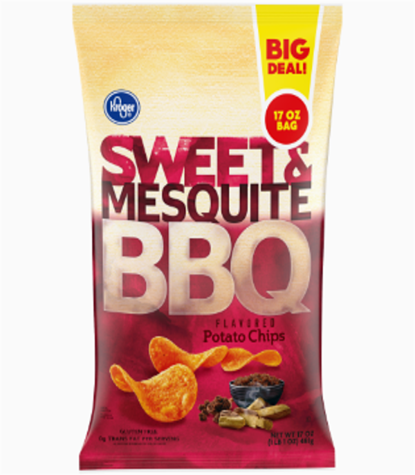 Saratoga Potato Chips, LLC Issues Allergy Alert On Undeclared (Milk) In Kroger Sweet & Mesquite BBQ Potato Chips