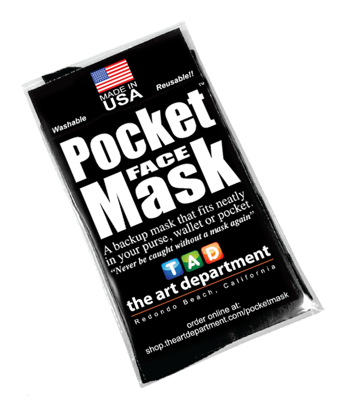 Never Forget Your Face Mask At Home With The Pocket FACE Mask From The Art Department