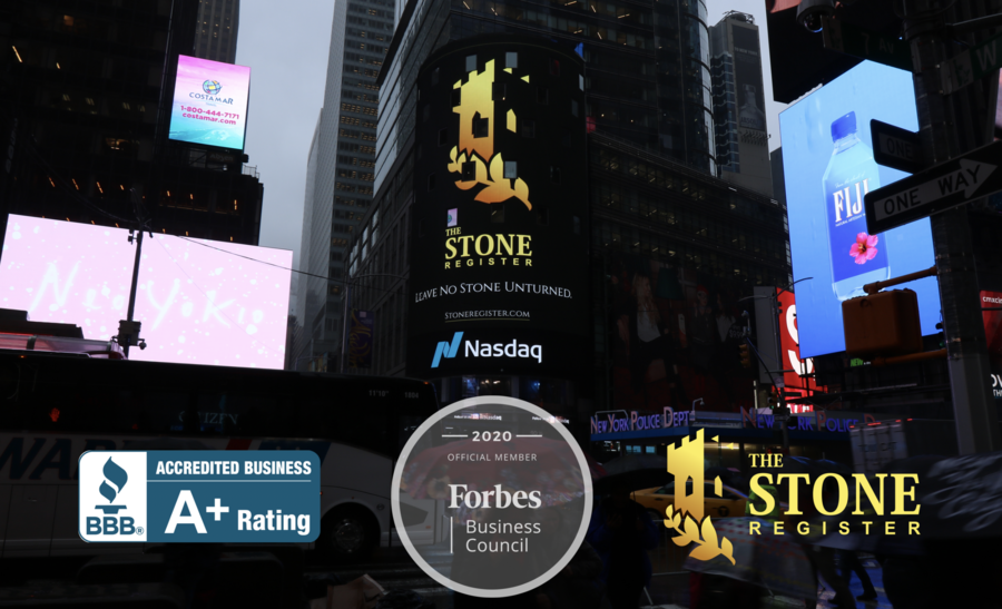 Forbes Recognizes The Stone Register for Exemplary Performance in Business and Marketing, Grants Business Council Distinction