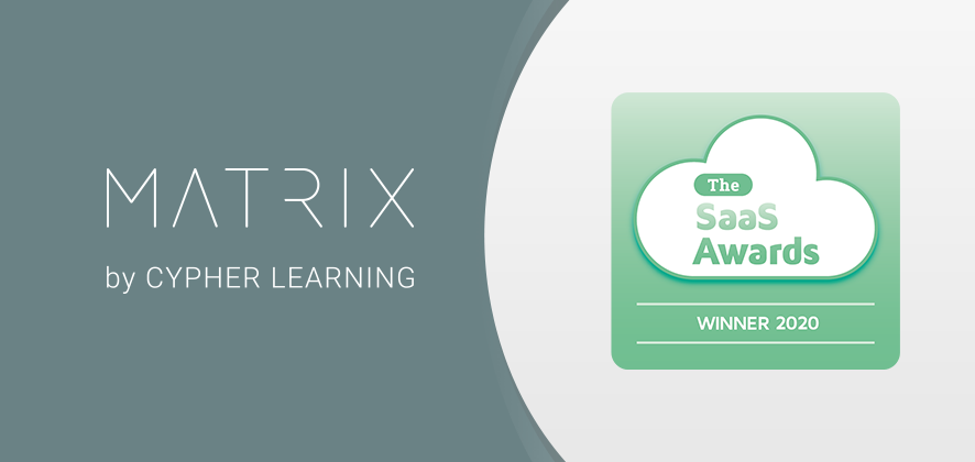 MATRIX LMS wins “Best SaaS for Learning Management or Training” in the global 2020 SaaS Awards Program