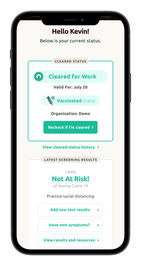 MediKeeper Releases Industry-First Vaccination Tracking in COVID Navigator Mobile App to Provide Simple, Digital Way to Confirm Which Employees Are Ready to Return to Office