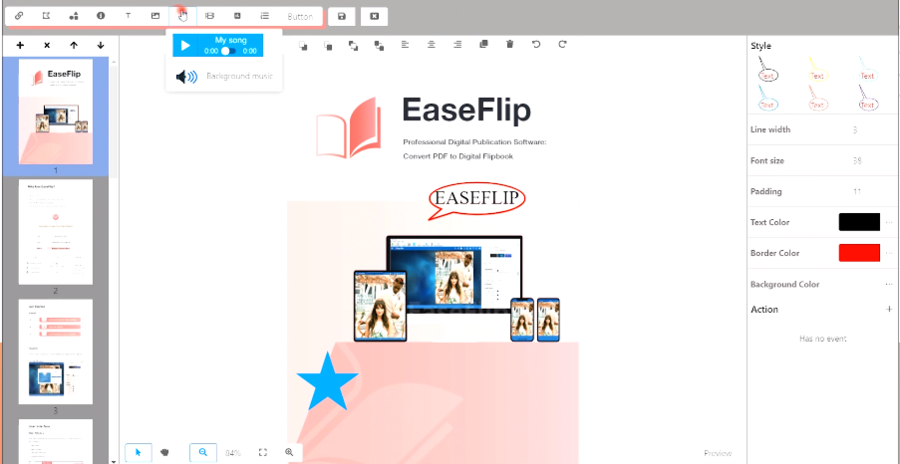 EaseFlip New Released – A Multi-functional and Easy PDF to HTML5 Flipbook Maker