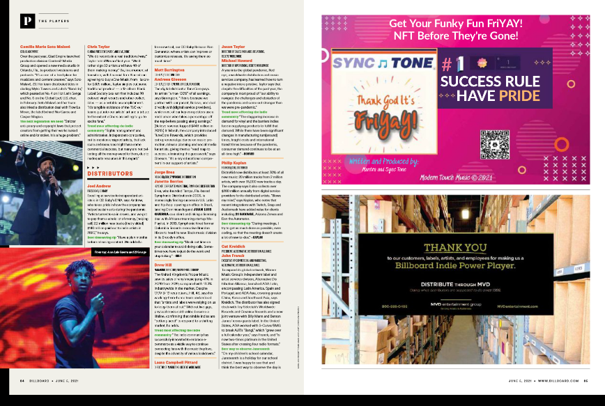 Why You Need to See This is How Sync Tone’s “Thank God It’s FriYAY!” NFT Song Ad is Making History in Billboard Magazine’s PRIDE Special Issue