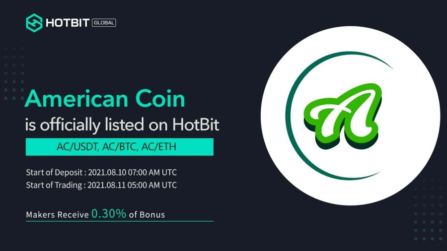American Coin Starts Trading on Hotbit Exchange