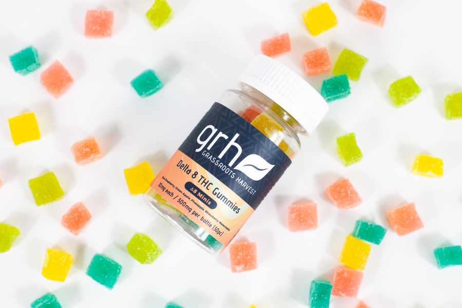 New Delta 8 THC Product Alert! D8 Mini Gummies- Available From Grassroots Harvest