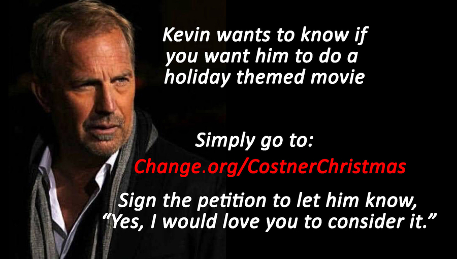 Fans Petition Kevin Costner to Consider Making a Holiday Themed Movie