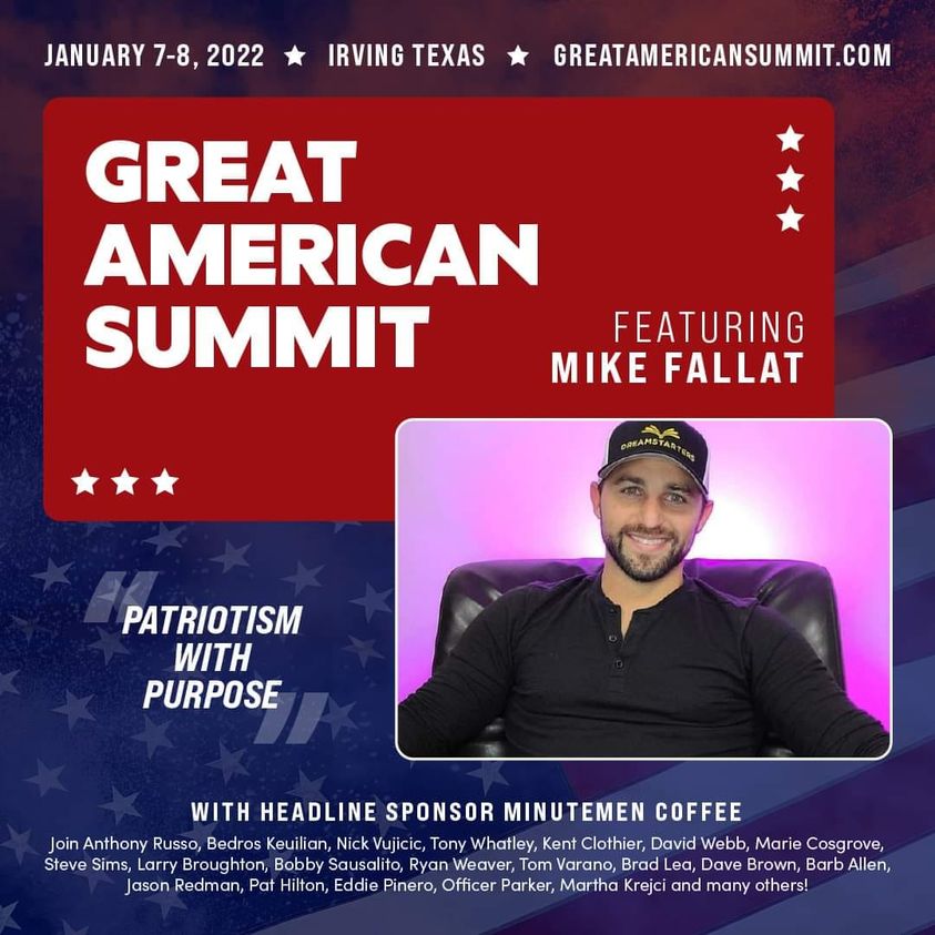 Mike Fallat Book Pro is Announced as Speaker at Great American Summit!
