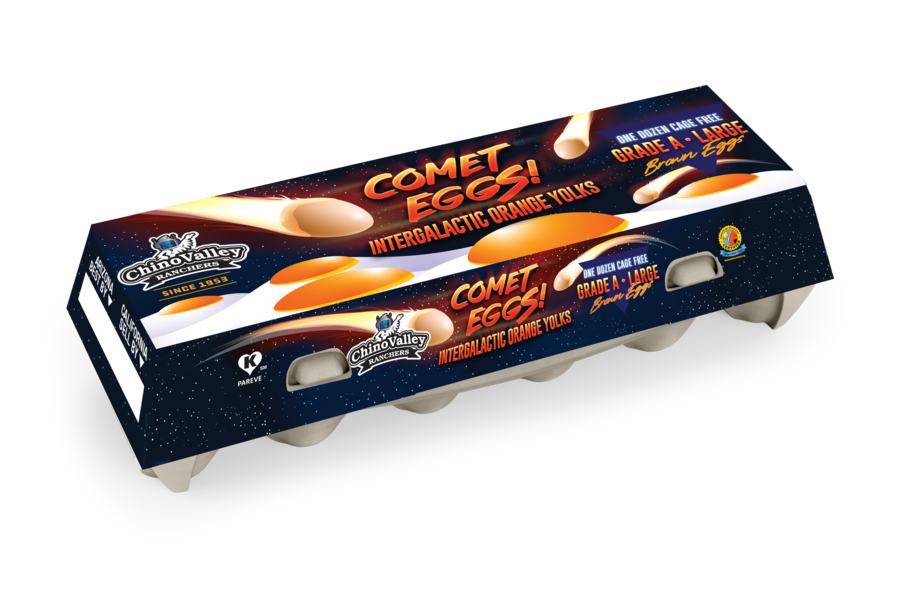 Chino Valley Ranchers Releases Comet Eggs Featuring Intergalactic Orange Yolks