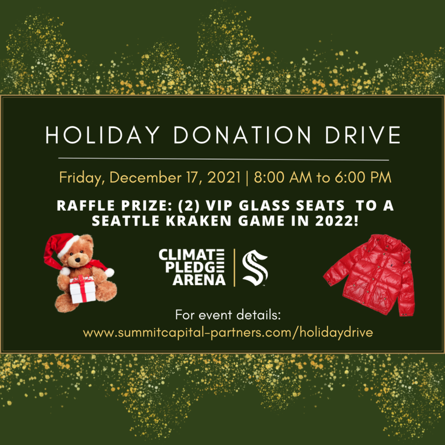 Summit Capital Partners Announces In-Person and Virtual Holiday Donation Drive to Benefit the Patients of Seattle Children’s Hospital