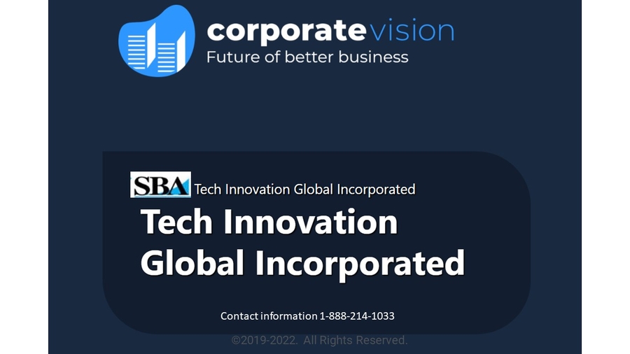 Tech Innovation Global Incorporated recipient of “2021 Corporate Excellence Awards” to launch platform app in 2022