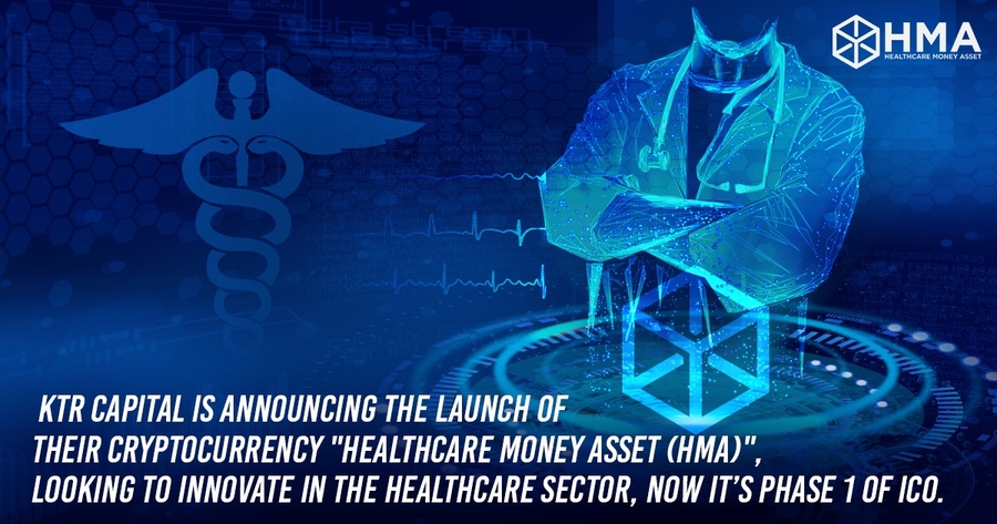 KTR Capital is announcing the launch of their cryptocurrency Health Money Asset “HMA” Looking to innovate in the healthcare sector, Now its phase 1 of ICO
